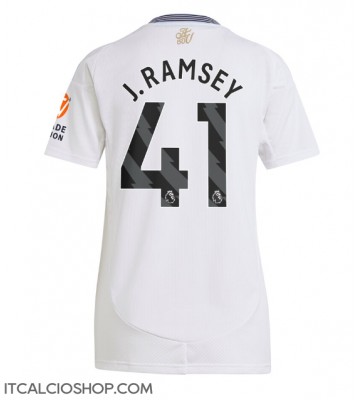 Aston Villa Jacob Ramsey #41 Seconda Maglia Femmina 2024-25 Manica Corta